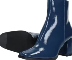 Sub55 Enkellaarsjes Hak Blauw lak Hot