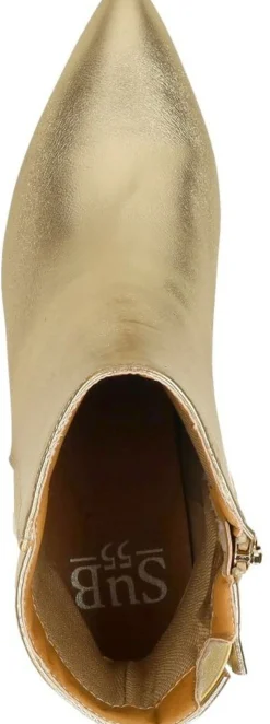 Sub55 Enkellaarsjes Hak Goudkleur Discount