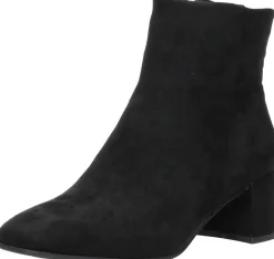 Marco Tozzi Enkellaarsjes Hak Zwart Fashion