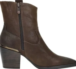 Marco Tozzi Enkellaarsjes Hak Cognac Discount