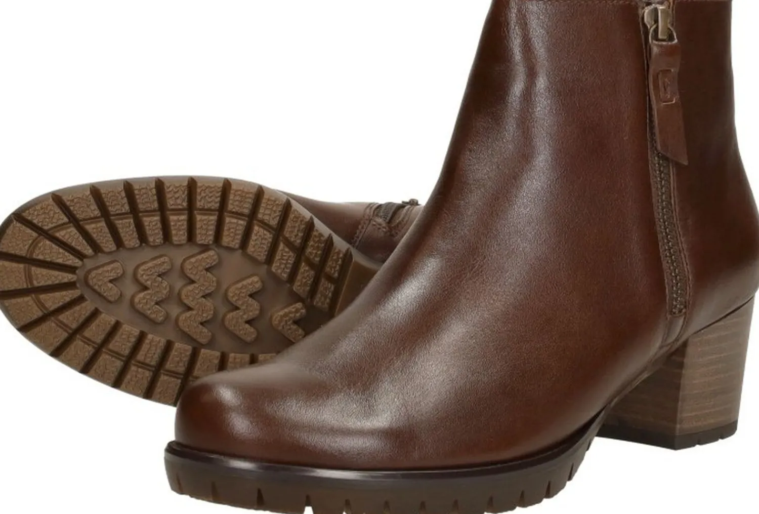 Gabor Enkellaarsjes Hak Cognac Outlet