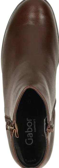 Gabor Enkellaarsjes Hak Cognac Outlet