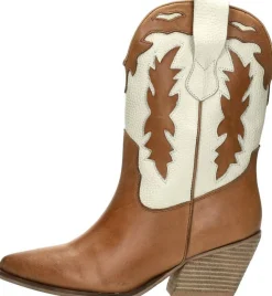 Sub55 Enkellaarsjes Hak Cognac Clearance