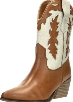 Sub55 Enkellaarsjes Hak Cognac Clearance