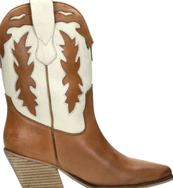 Sub55 Enkellaarsjes Hak Cognac Clearance