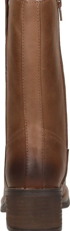 Sub55 Enkellaarsjes Hak Cognac Sale