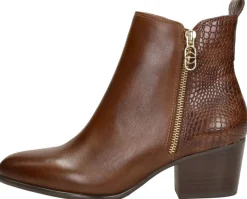 Tamaris Enkellaarsjes Hak Cognac New