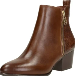 Tamaris Enkellaarsjes Hak Cognac New