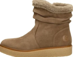 Rieker Enkellaarsjes Plat Taupe Outlet