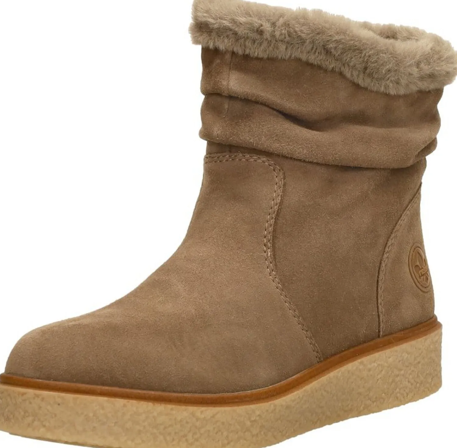 Rieker Enkellaarsjes Plat Taupe Outlet