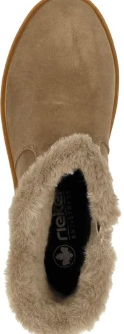 Rieker Enkellaarsjes Plat Taupe Outlet