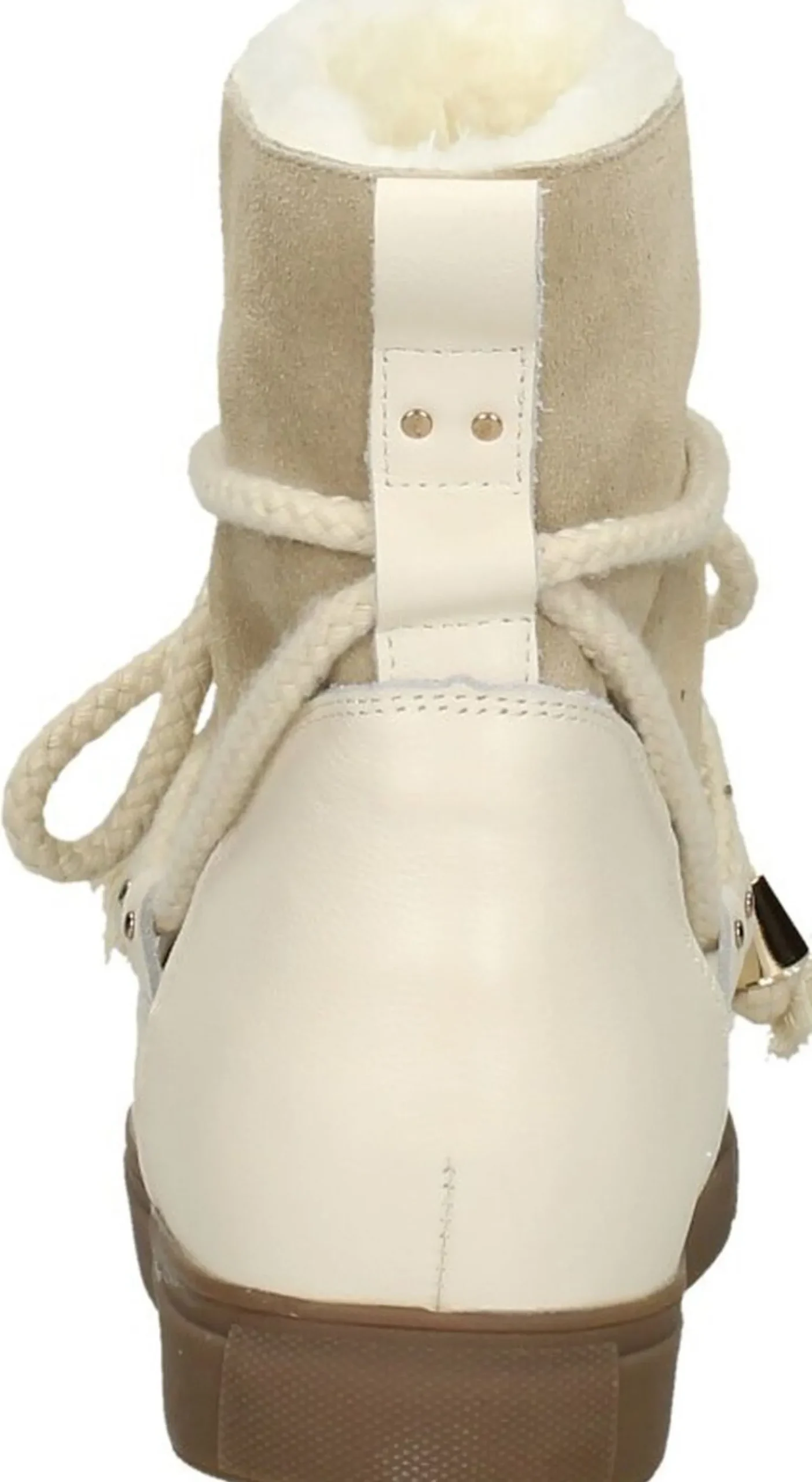 Sub55 Enkellaarsjes Plat Beige Discount