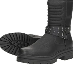 Sub55 Enkellaarsjes Plat Zwart Outlet
