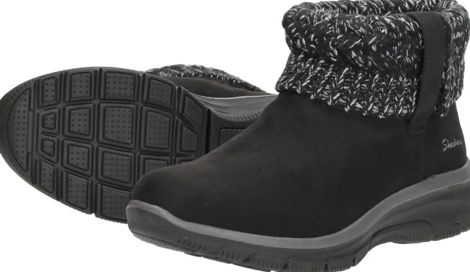 Skechers Enkellaarsjes Plat Zwart Best