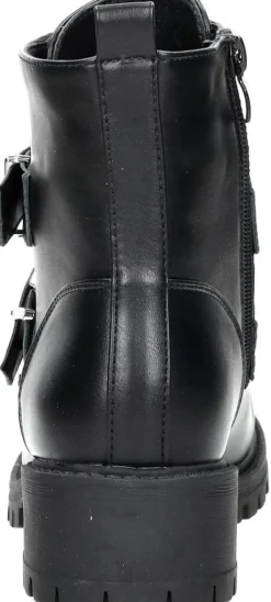 Sub55 Enkellaarsjes Plat Zwart Hot