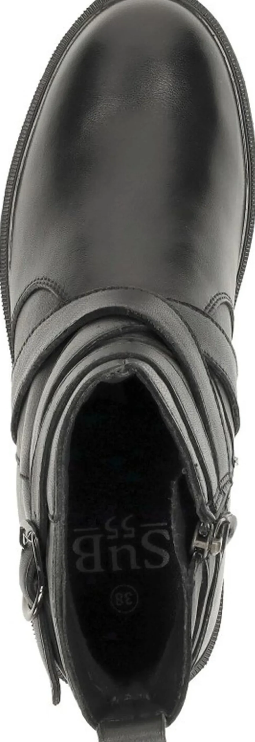 Sub55 Enkellaarsjes Plat Zwart Clearance