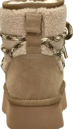 Shoecolate Enkellaarsjes Plat Taupe Discount