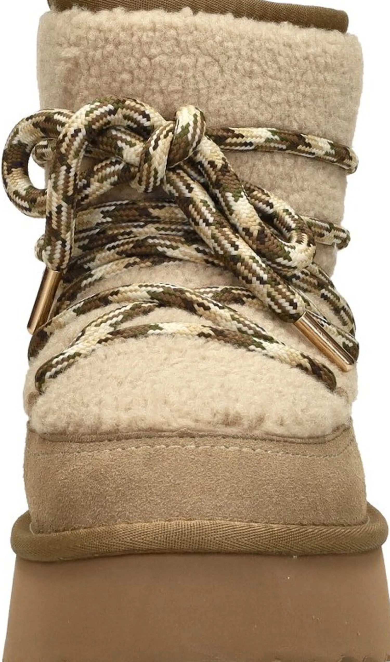 Shoecolate Enkellaarsjes Plat Taupe Discount