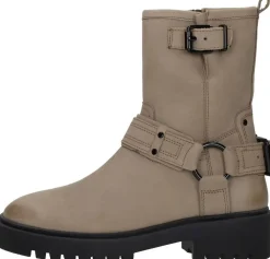 Sub55 Enkellaarsjes Plat Taupe Clearance