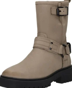 Sub55 Enkellaarsjes Plat Taupe Clearance