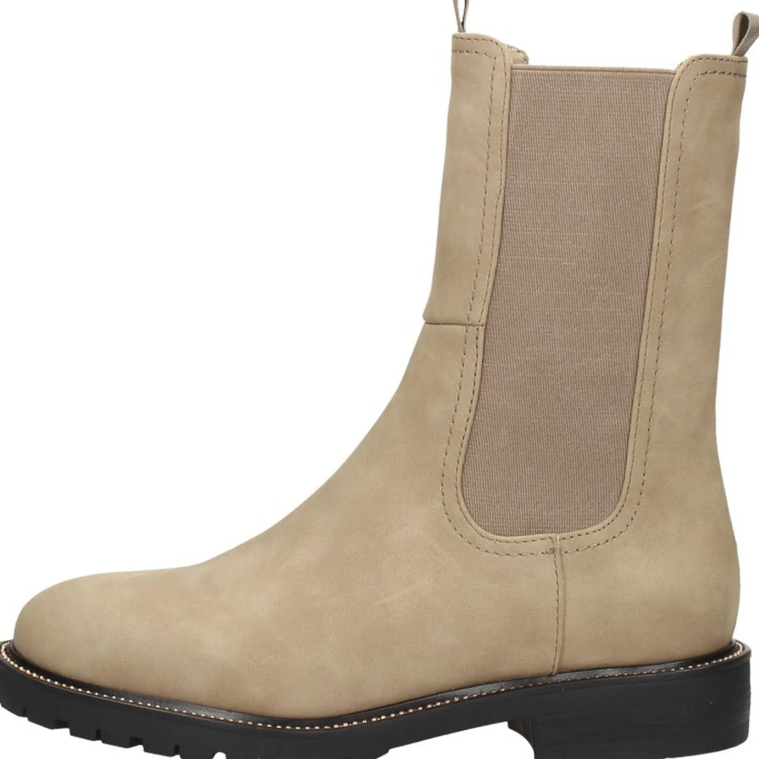 Sub55 Enkellaarsjes Plat Taupe Fashion