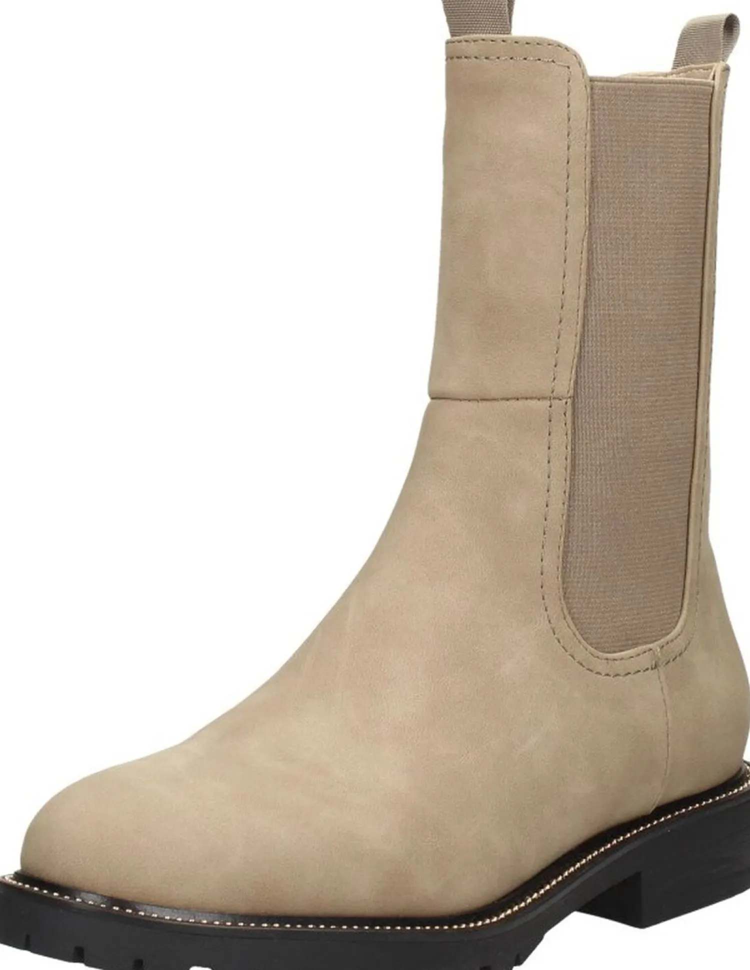 Sub55 Enkellaarsjes Plat Taupe Fashion