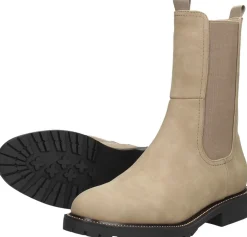 Sub55 Enkellaarsjes Plat Taupe Fashion