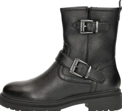 Tamaris Enkellaarsjes Plat Zwart Clearance