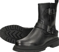 Tamaris Enkellaarsjes Plat Zwart Clearance
