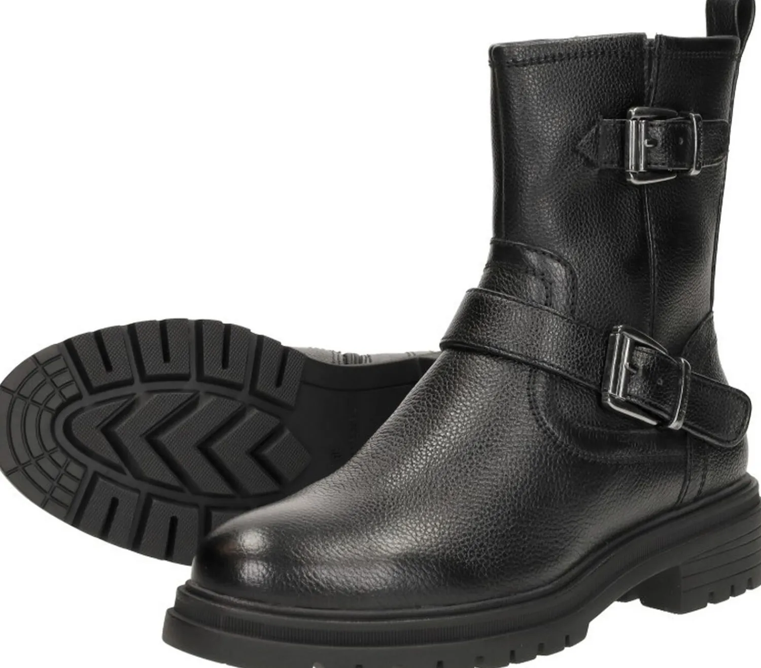 Tamaris Enkellaarsjes Plat Zwart Clearance