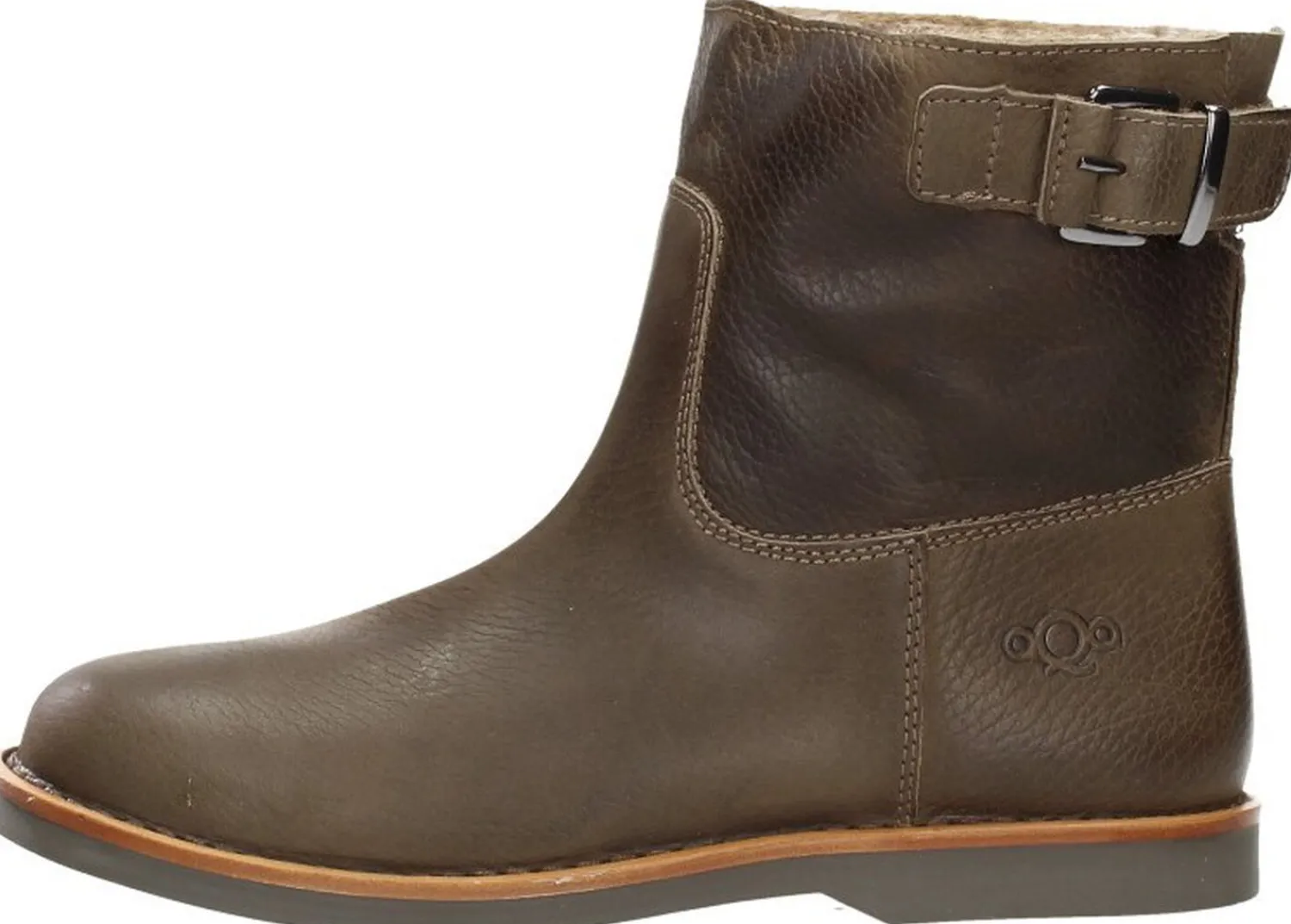 Aqa Enkellaarsjes Plat Taupe Fashion
