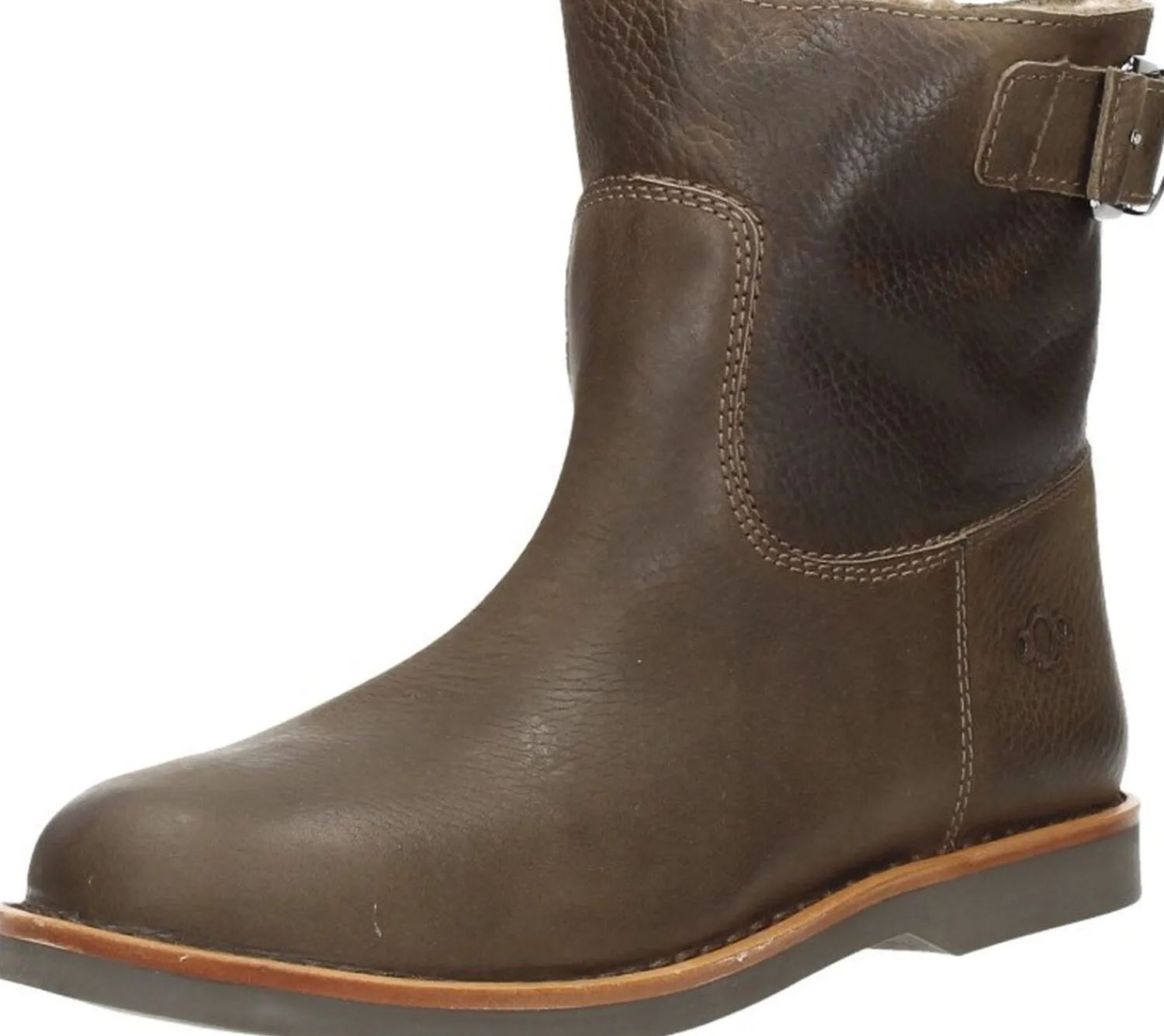 Aqa Enkellaarsjes Plat Taupe Fashion