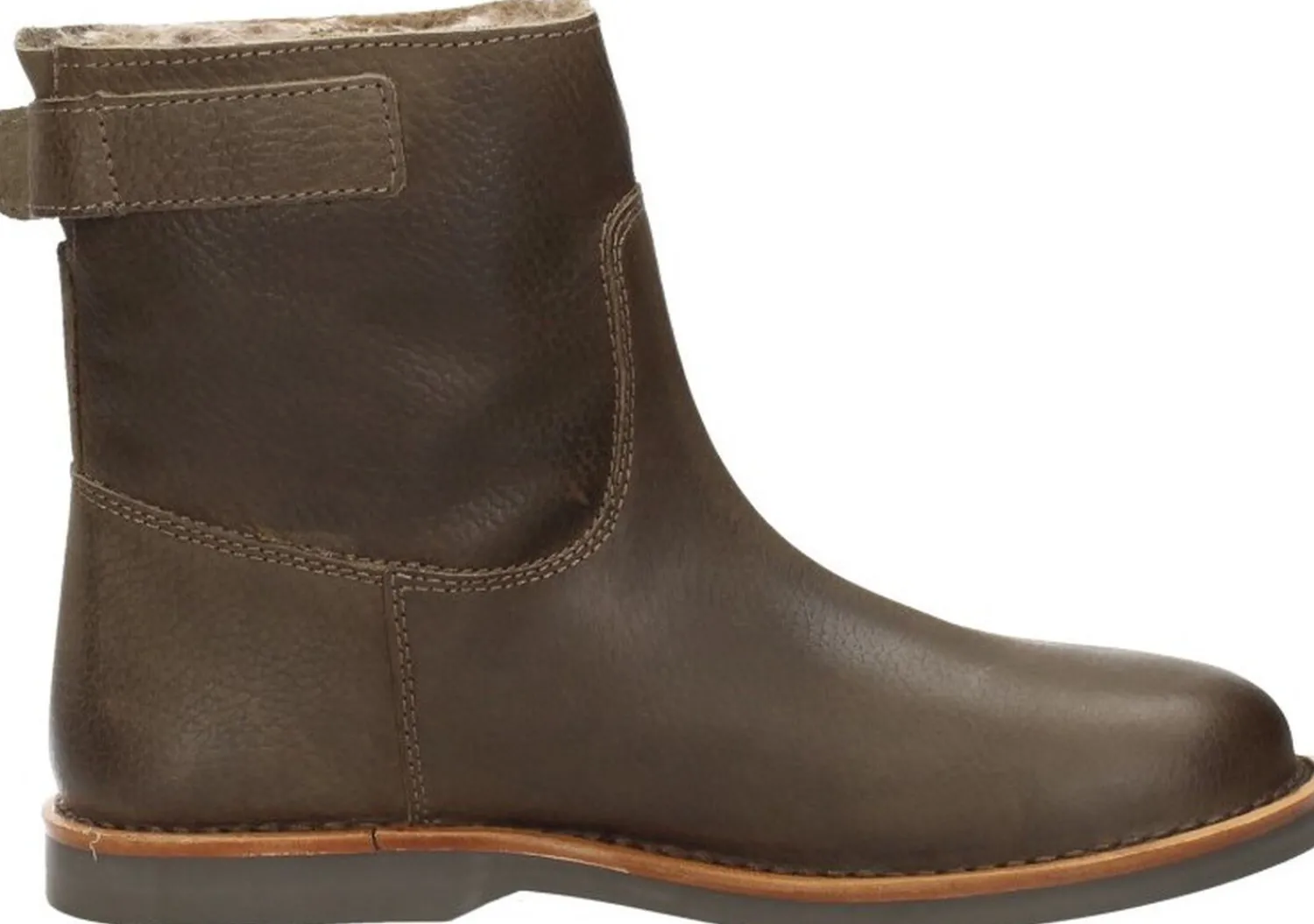 Aqa Enkellaarsjes Plat Taupe Fashion