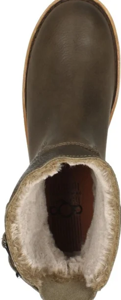 Aqa Enkellaarsjes Plat Taupe Fashion
