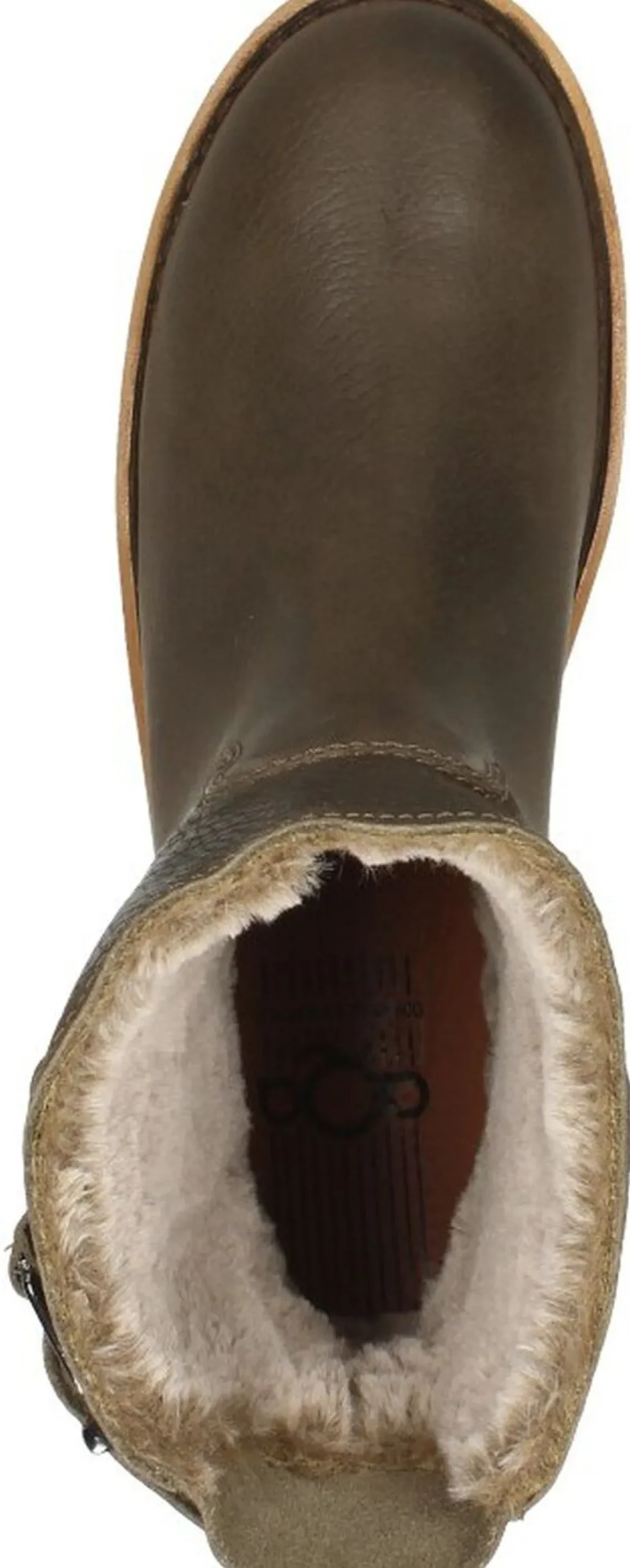 Aqa Enkellaarsjes Plat Taupe Fashion