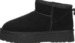 Shoecolate Enkellaarsjes Plat Zwart Outlet