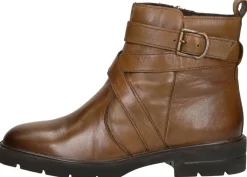 Sub55 Enkellaarsjes Plat Cognac Outlet