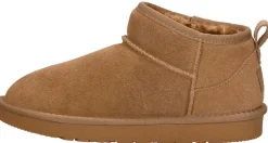 Sub55 Enkellaarsjes Plat Cognac Fashion