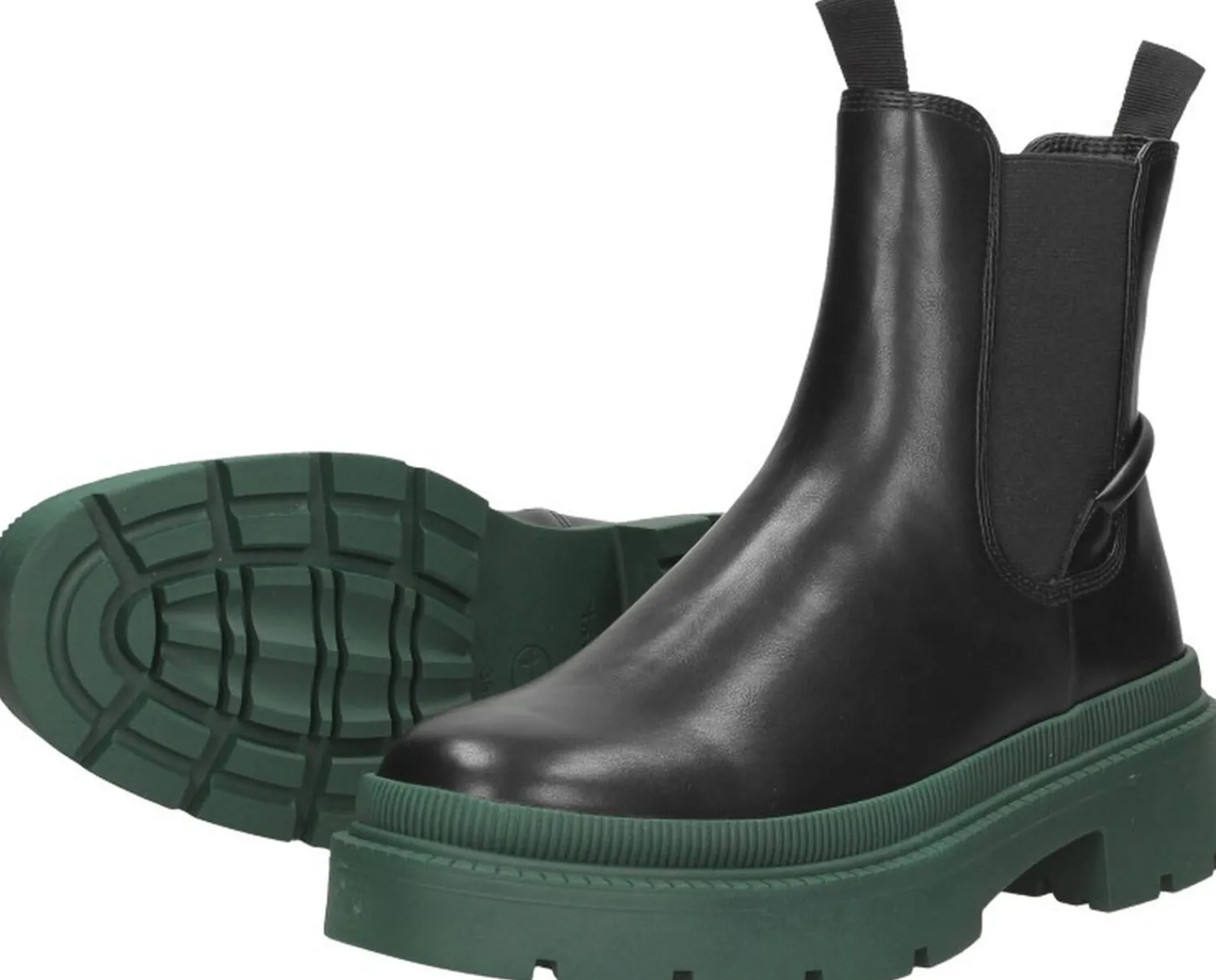 Tamaris Enkellaarsjes Plat Zwart New