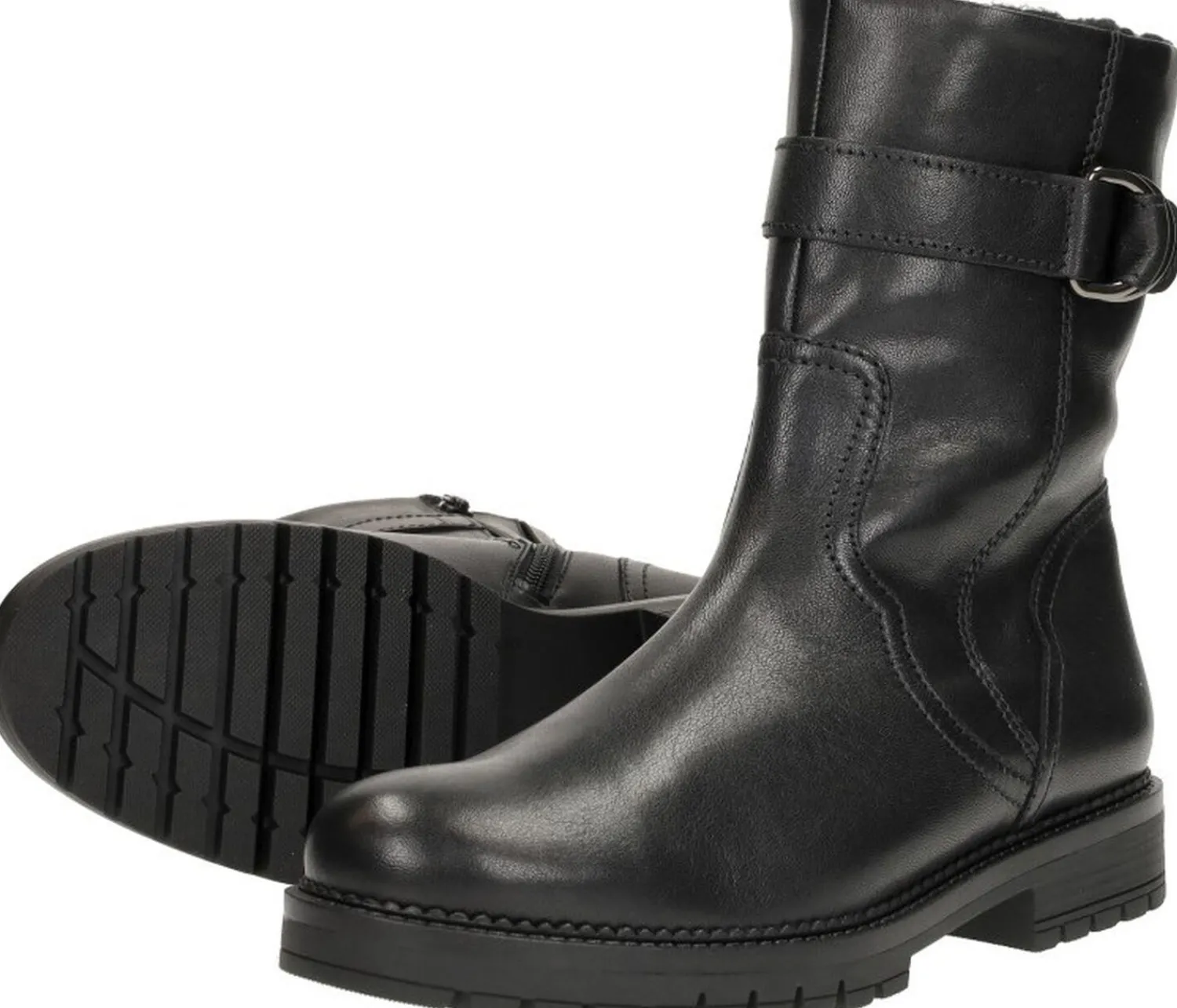 Gabor Enkellaarsjes Plat Zwart Discount