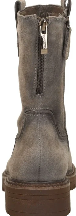 Tamaris Enkellaarsjes Plat Taupe Fashion
