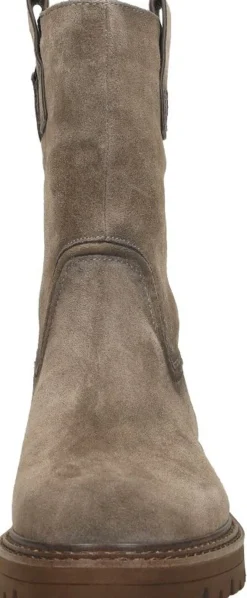 Tamaris Enkellaarsjes Plat Taupe Fashion