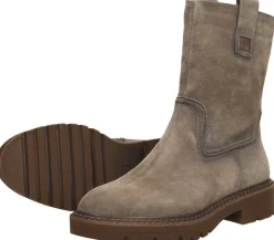 Tamaris Enkellaarsjes Plat Taupe Fashion