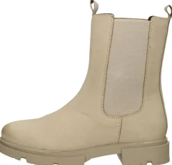 Sub55 Enkellaarsjes Plat Beige Sale