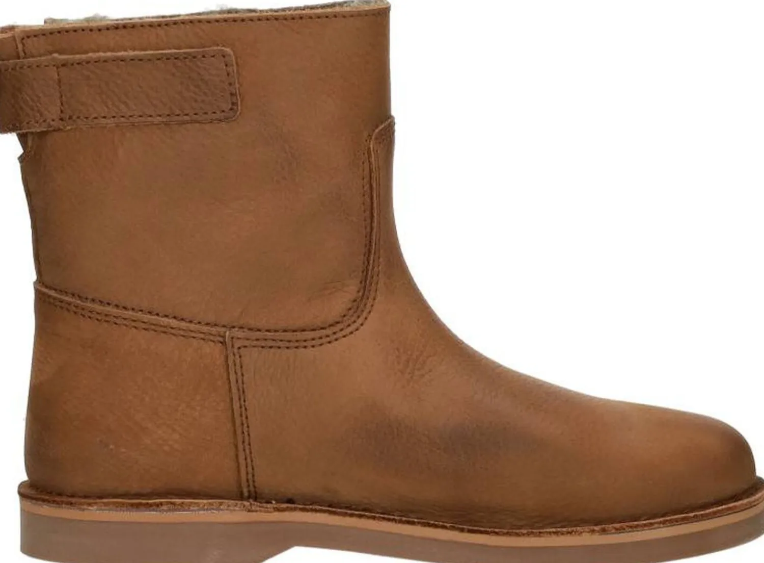 Aqa Enkellaarsjes Plat Cognac New