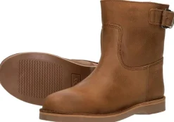 Aqa Enkellaarsjes Plat Cognac New