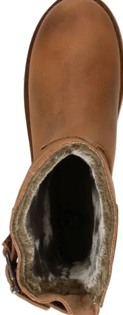 Aqa Enkellaarsjes Plat Cognac New