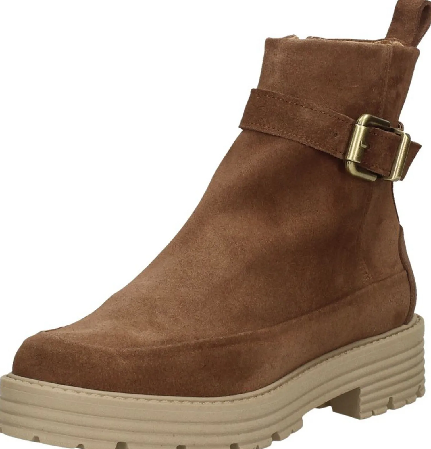 Aqa Enkellaarsjes Plat Cognac Discount