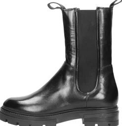 Mjus Enkellaarsjes Plat Zwart Fashion