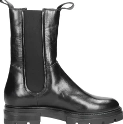 Mjus Enkellaarsjes Plat Zwart Fashion
